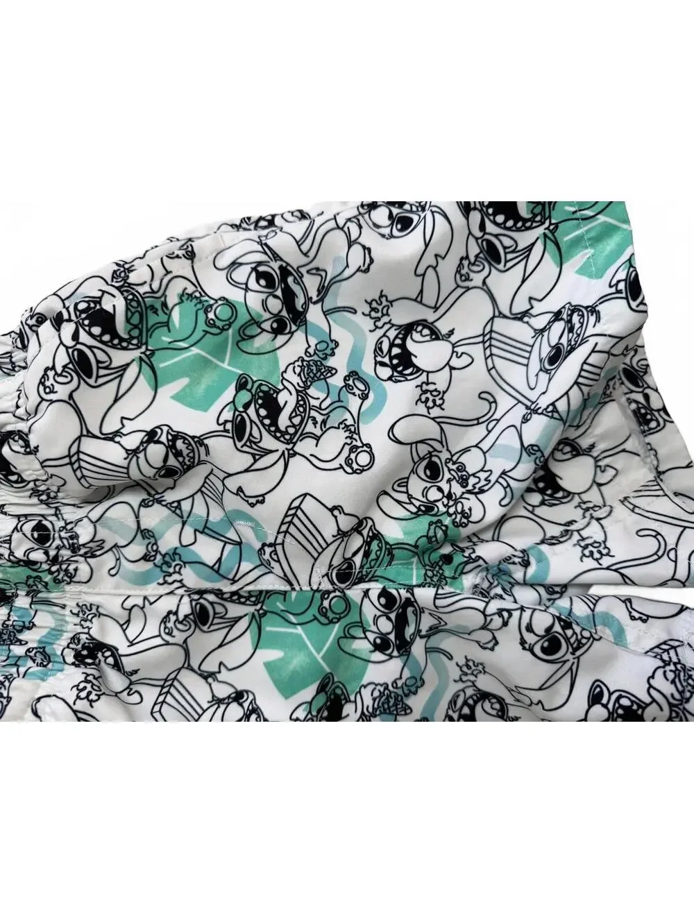 Disney Stitch Pattern Boys Swim Trunks Size 4